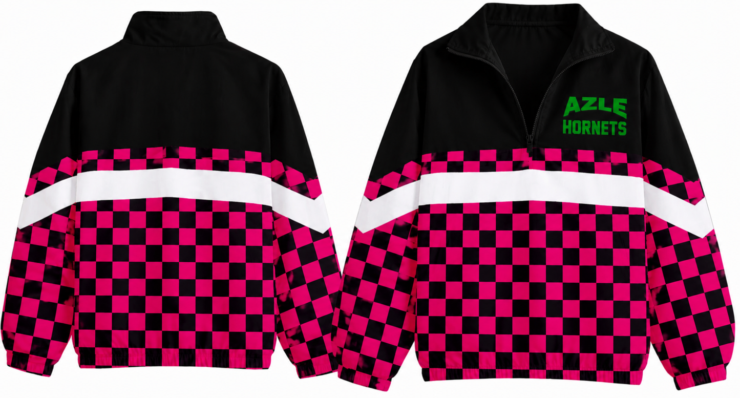 Azle Hornets Windbreaker Pink with Black Top-PROJECTGRAD2027
