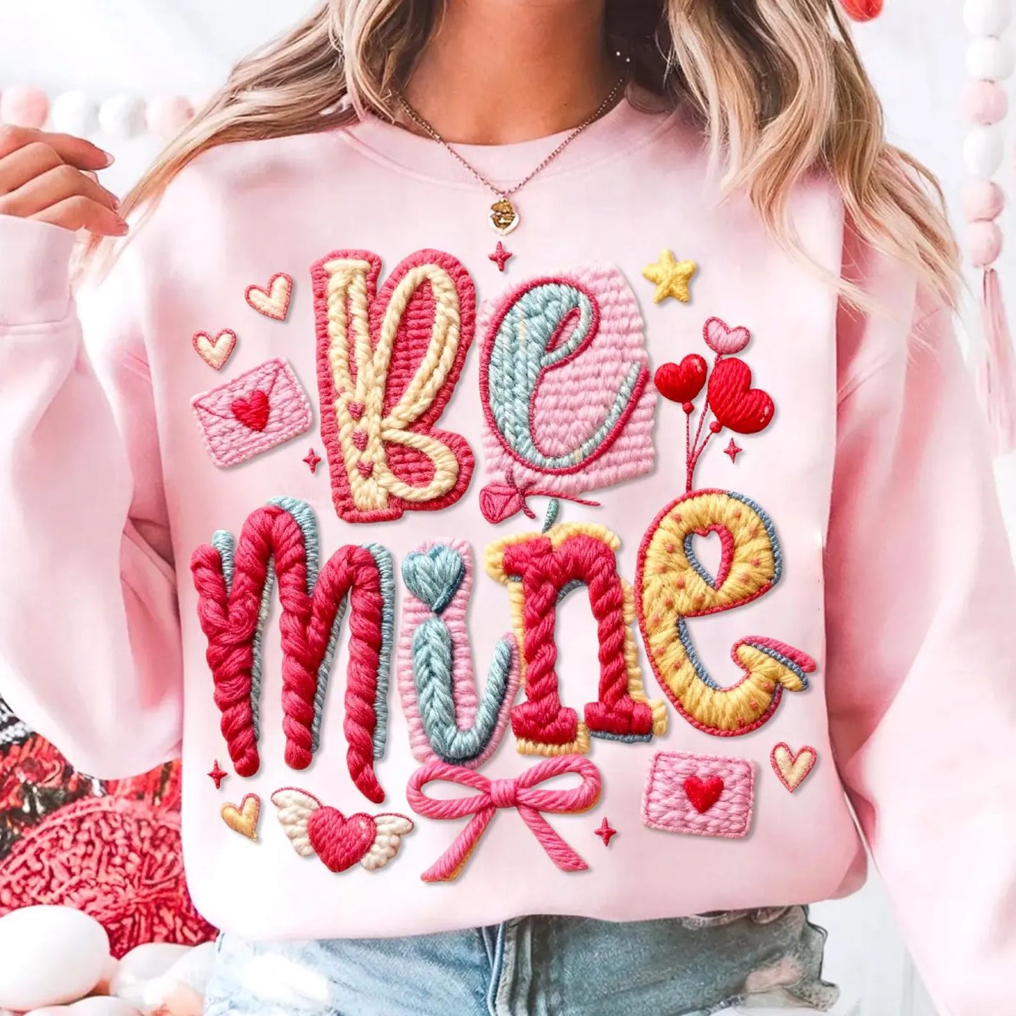 BE MINE COLORFUL YARN- TRANSFER ONLY