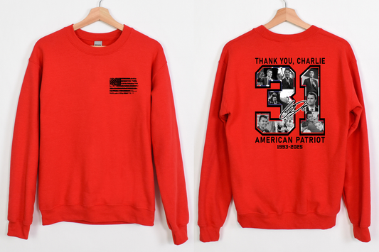 CK Wear Red Thank You Charlie