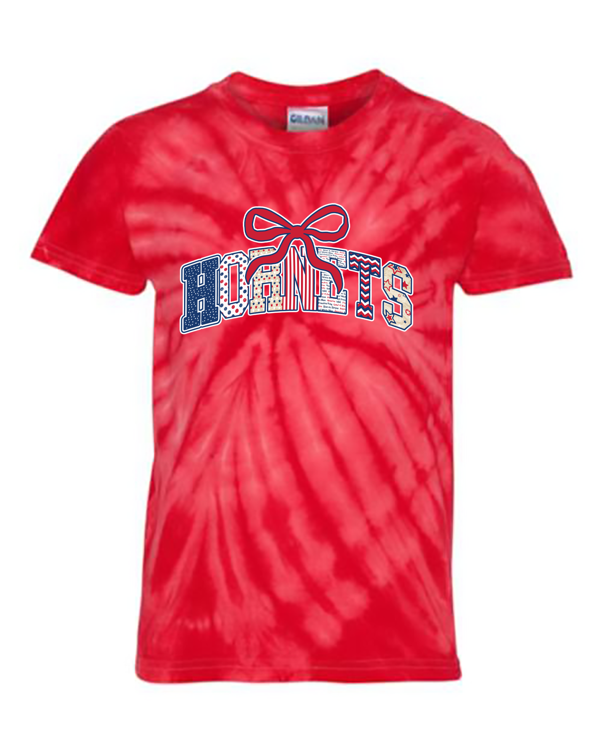 Hornets Bow Patriotic Arched-AHSPTO