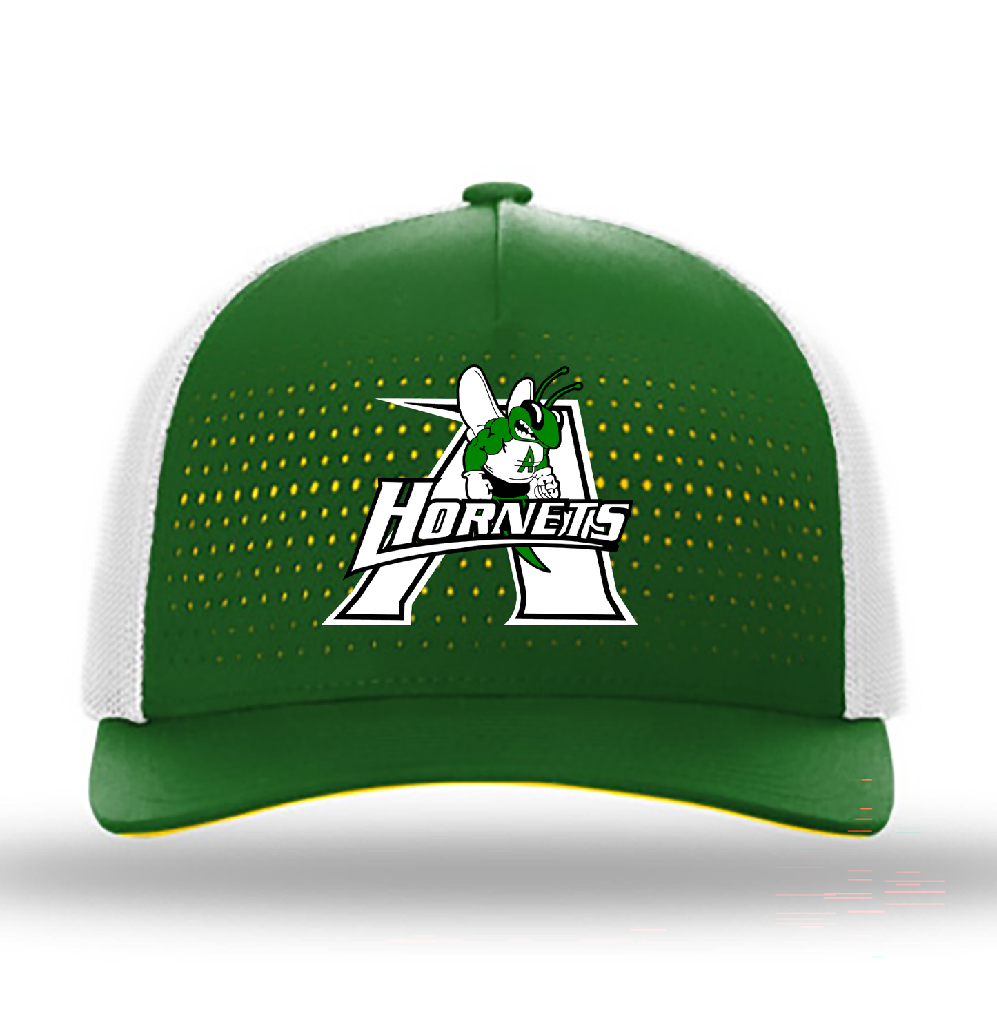 Azle A Perforated Green Hat-AHS2026