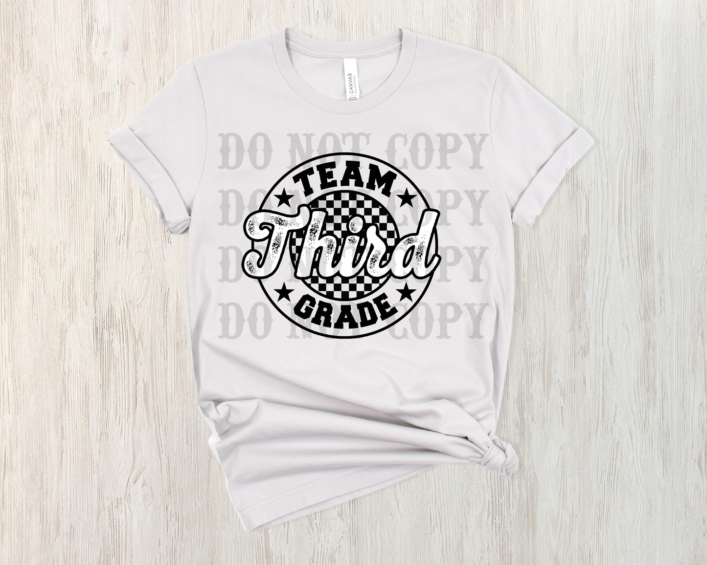 TEAM CHECKERED CIRCLE SCHOOL TEE