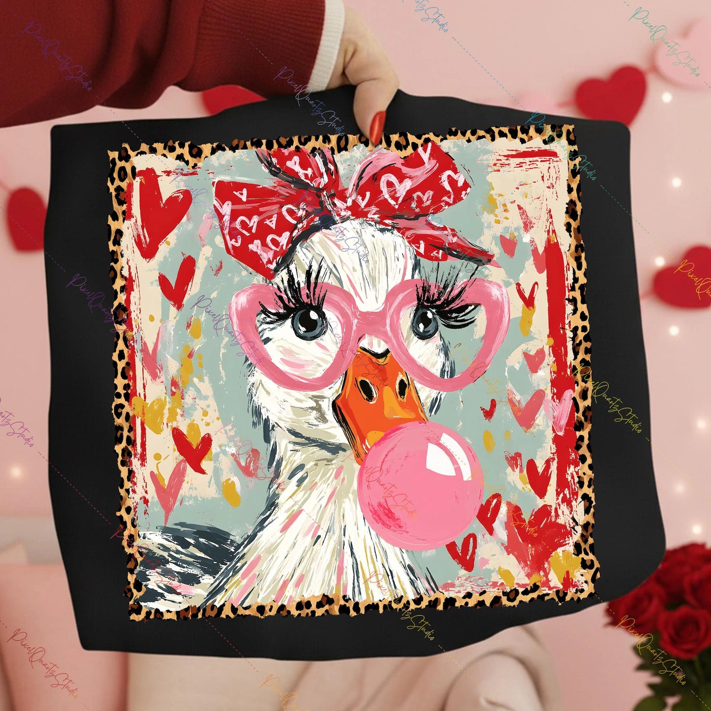 VALENTINE GOOSE BUBBLEGUM-TRANSFER ONLY