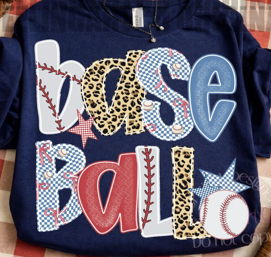 Baseball Cheetah-TRANSFER ONLY