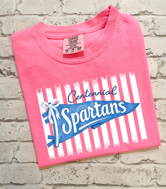 Centennial Pennant Flag Tee-CENN