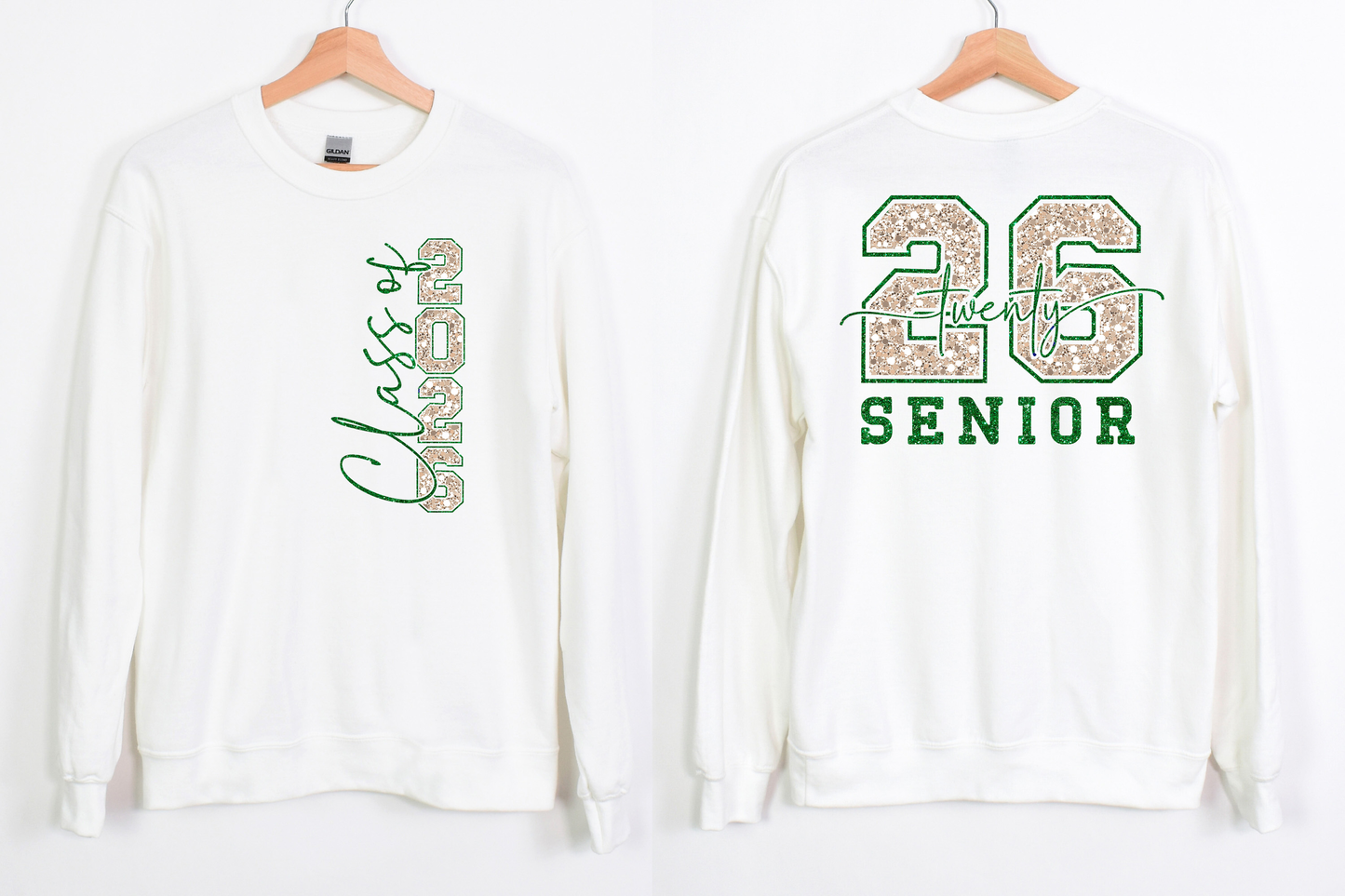 SENIOR 2026 GLITTER-GILDAN SWEATSHIRT-AHS2026