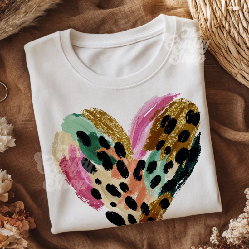 Watercolor Heart-TRANSFER ONLY
