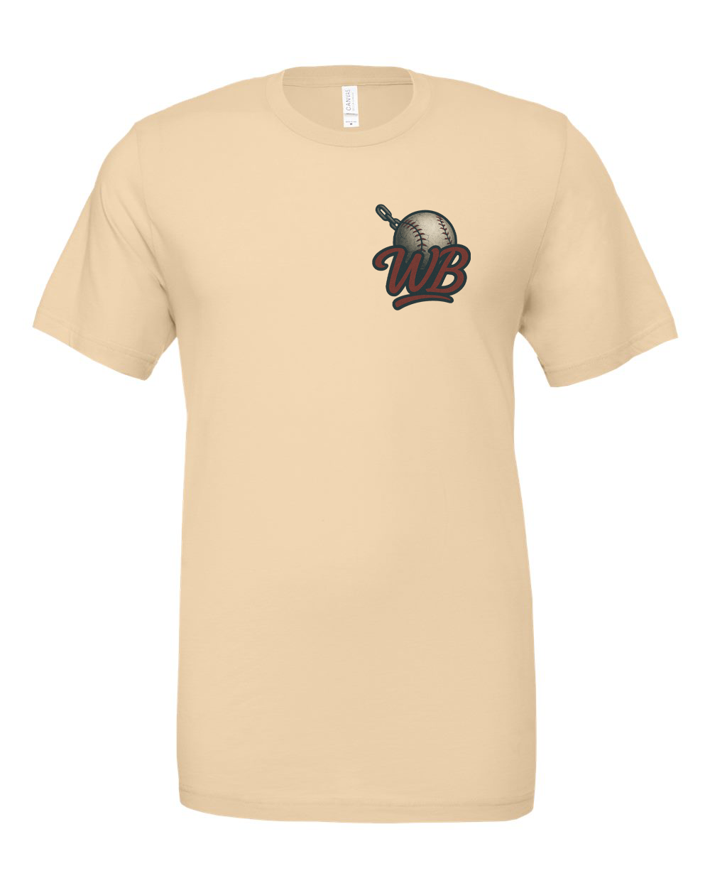 Wreck Ballers Tan Tee-Wreck Ballers Baseball Head