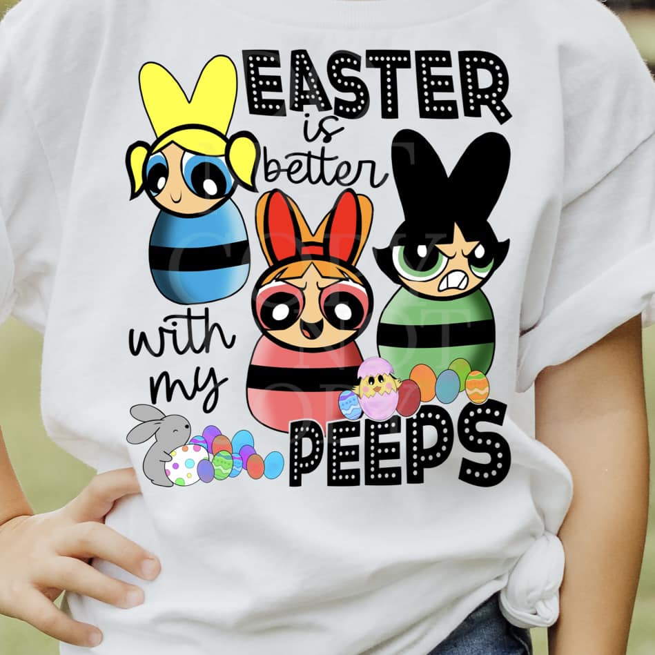 Easter Peeps POWERPUFF GIRLS-TRANSFER ONLY