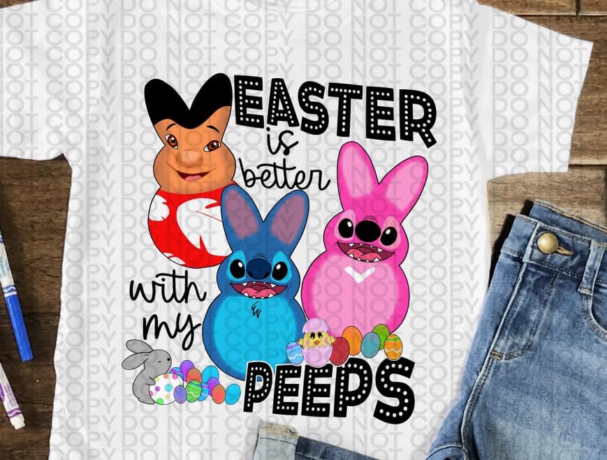 Easter Peeps Lilo and Stitch -TRANSFER ONLY