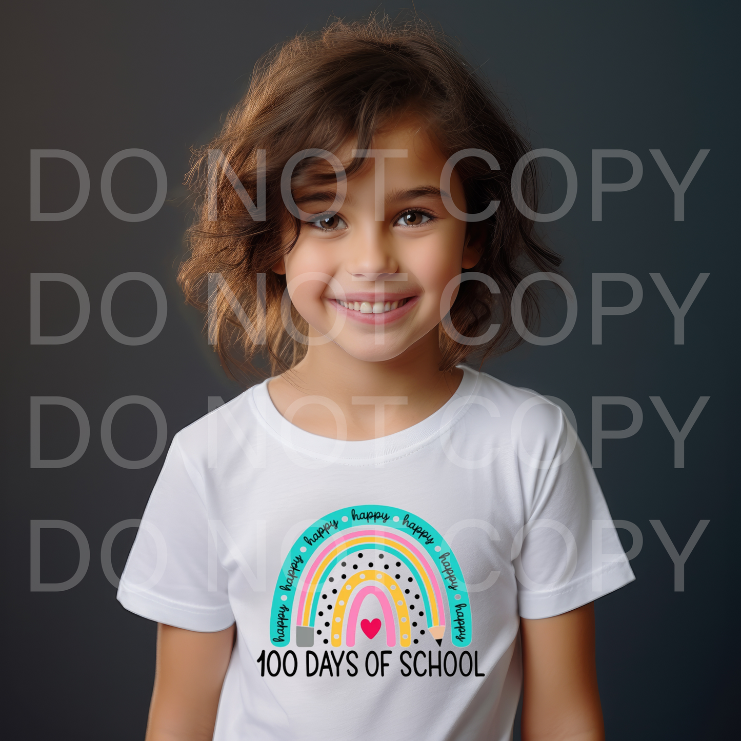 100 DAYS OF SCHOOL RAINBOW