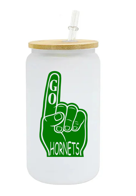 FOAM FINGER GLASS JAR-HILLTOP