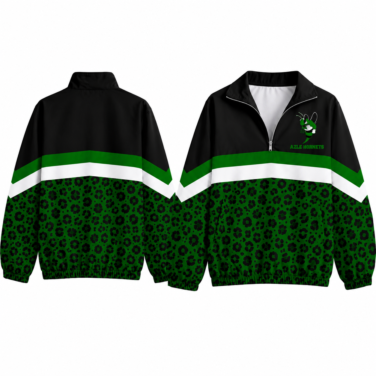 Azle Hornets Windbreaker Leopard with Black Top-PROJECTGRAD2027