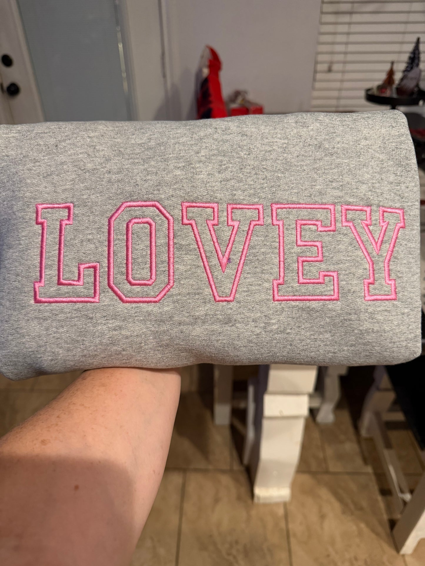 CUSTOM NAME EMBROIDERED SWEATSHIRT