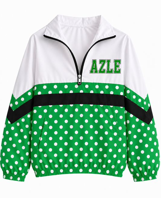 AZLE Varsity Font Polka Dot Pullover-AHSCHEER