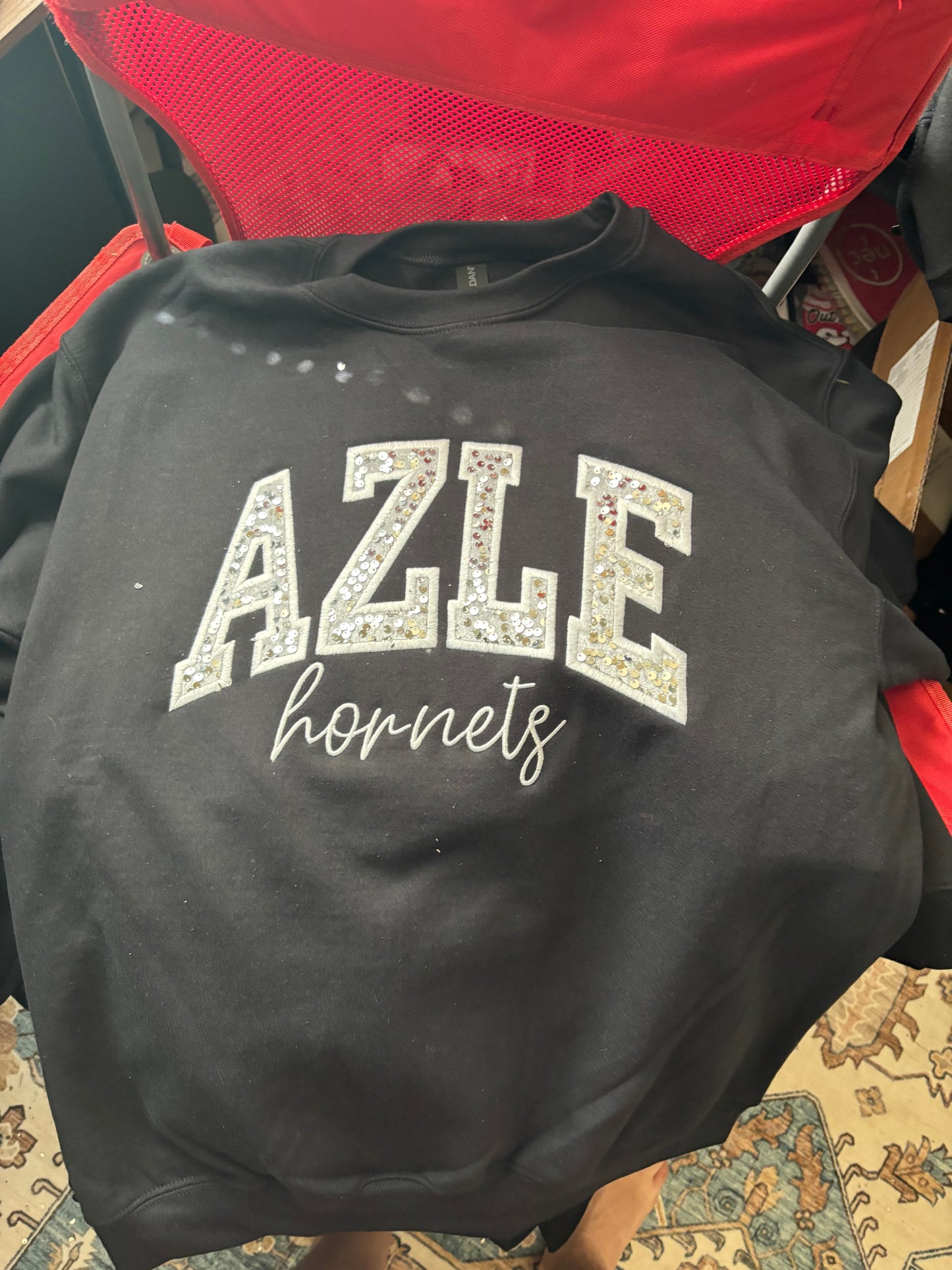 Hornets Sequin Applique Sweatshirt