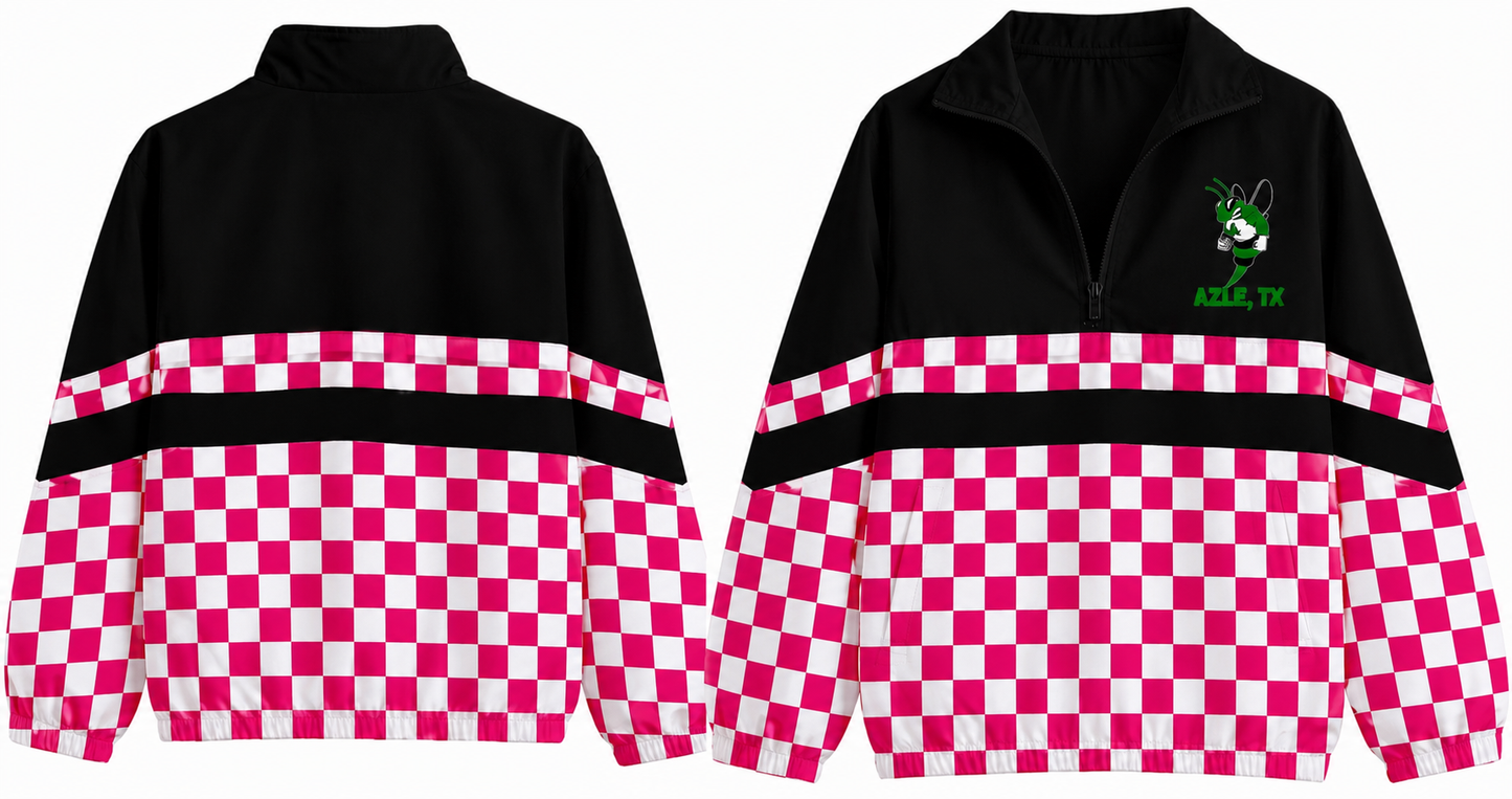 Azle Hornets Windbreaker Pink with Black Top-PROJECTGRAD2027