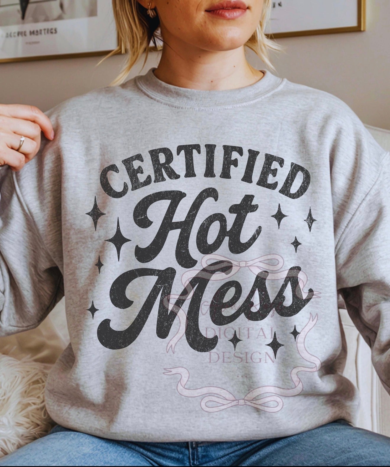 Certified Hot Mess Black-TRANSFER ONLY