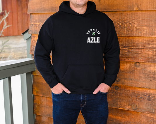 AZLE HORNETS CURVED HOODIE