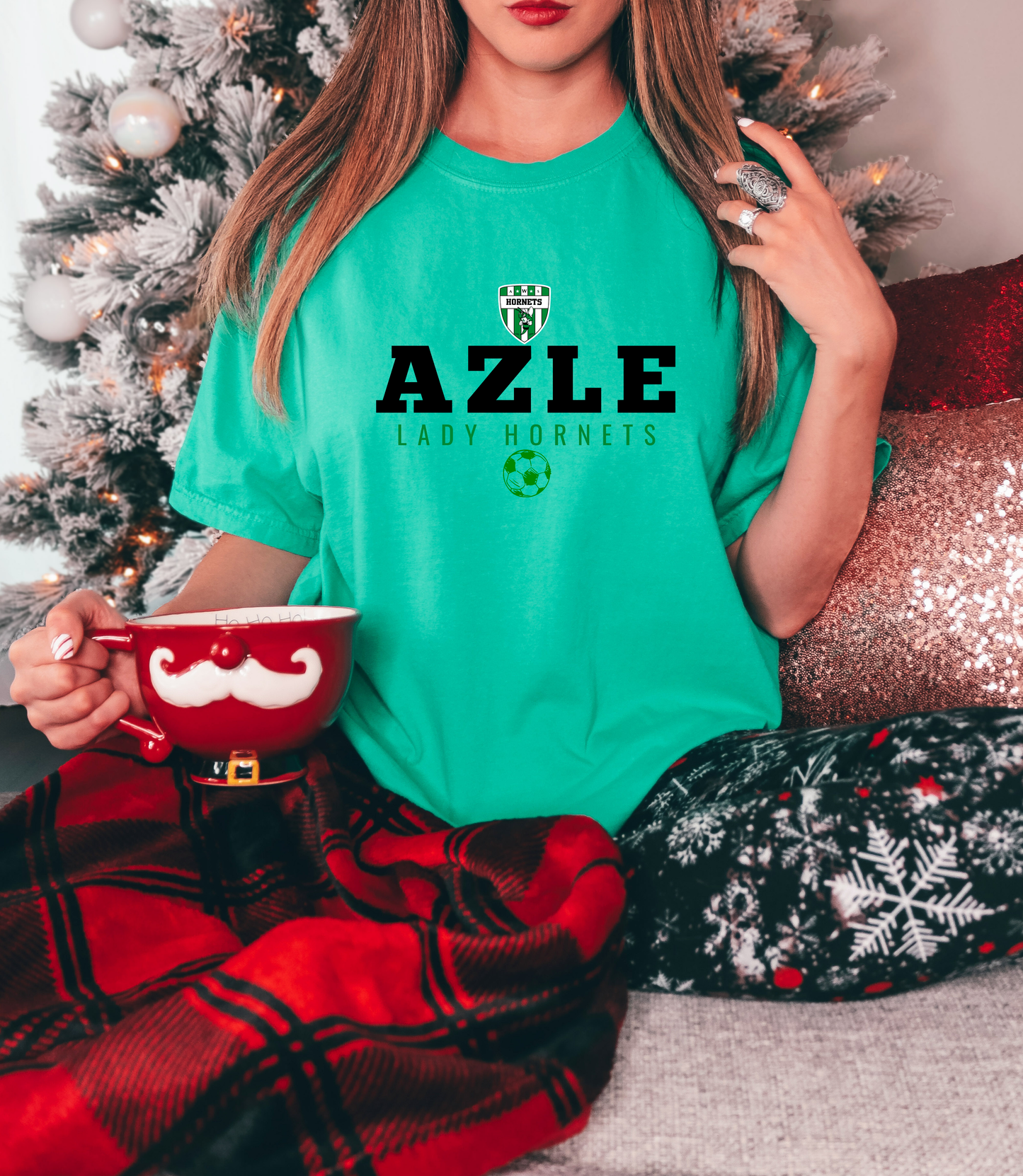 AZLE LADY HORNETS SOCCER BADGE -AHSSOCCER