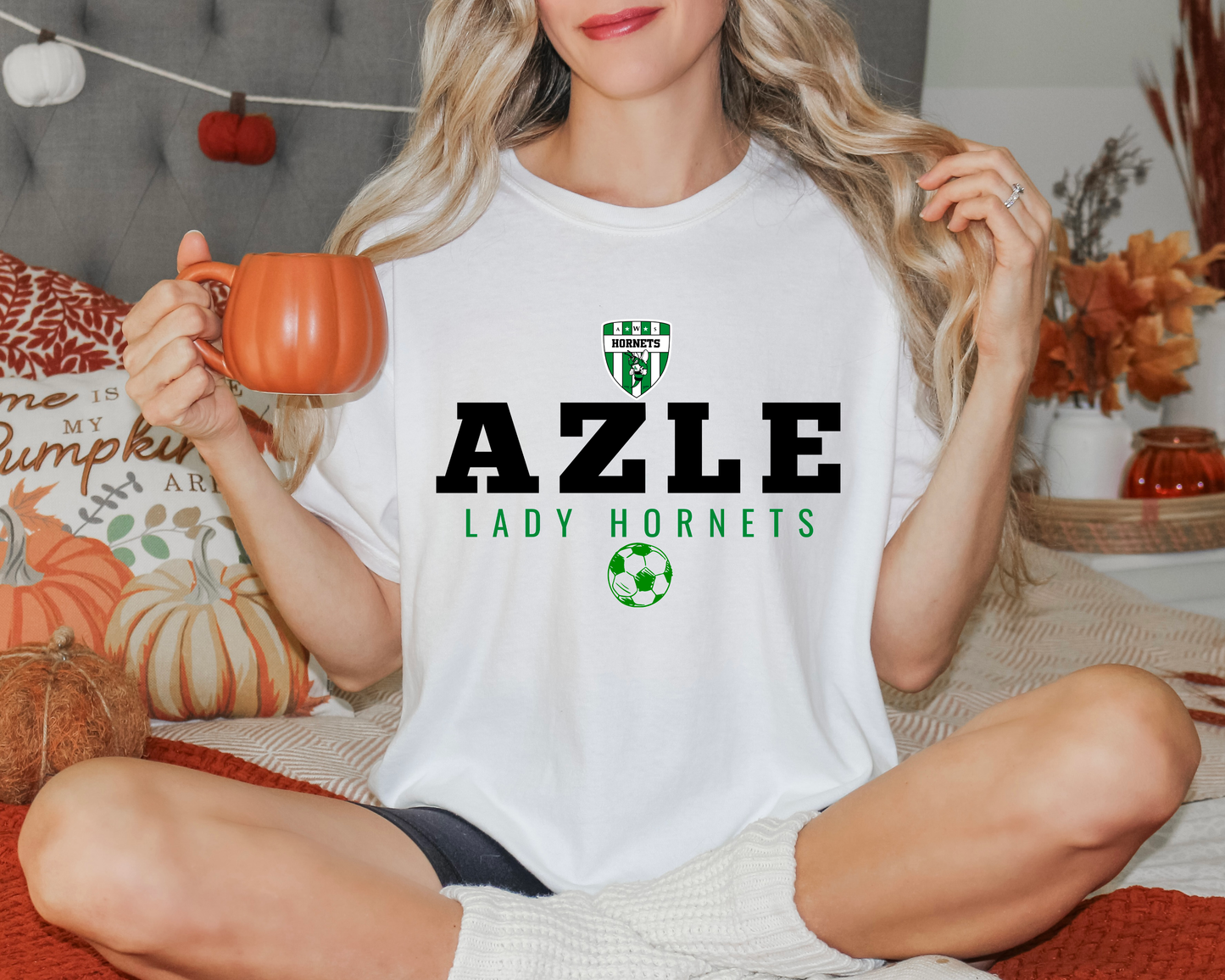 AZLE LADY HORNETS SOCCER BADGE -AHSSOCCER
