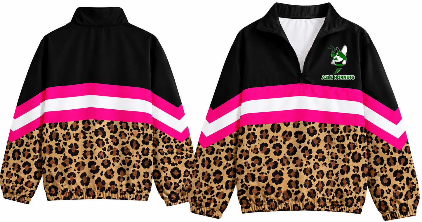 Azle Hornets Windbreaker Leopard with Black Top-PROJECTGRAD2027