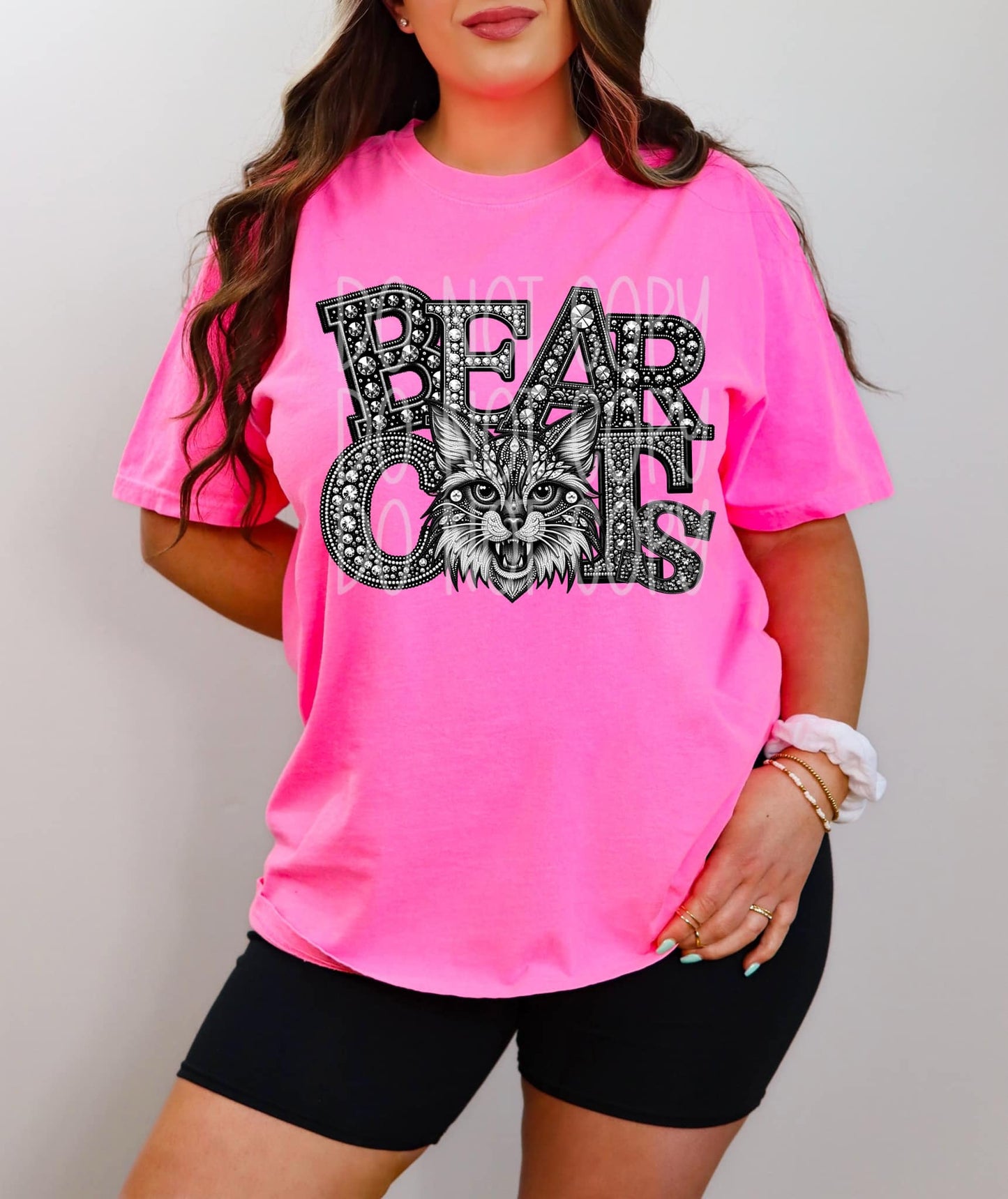 BEARCATS RHINESTONE DTF-SINGLE COLOR