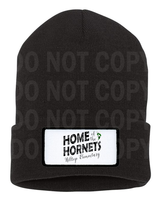 HOME OF THE HORNETS PATCH BEANIE