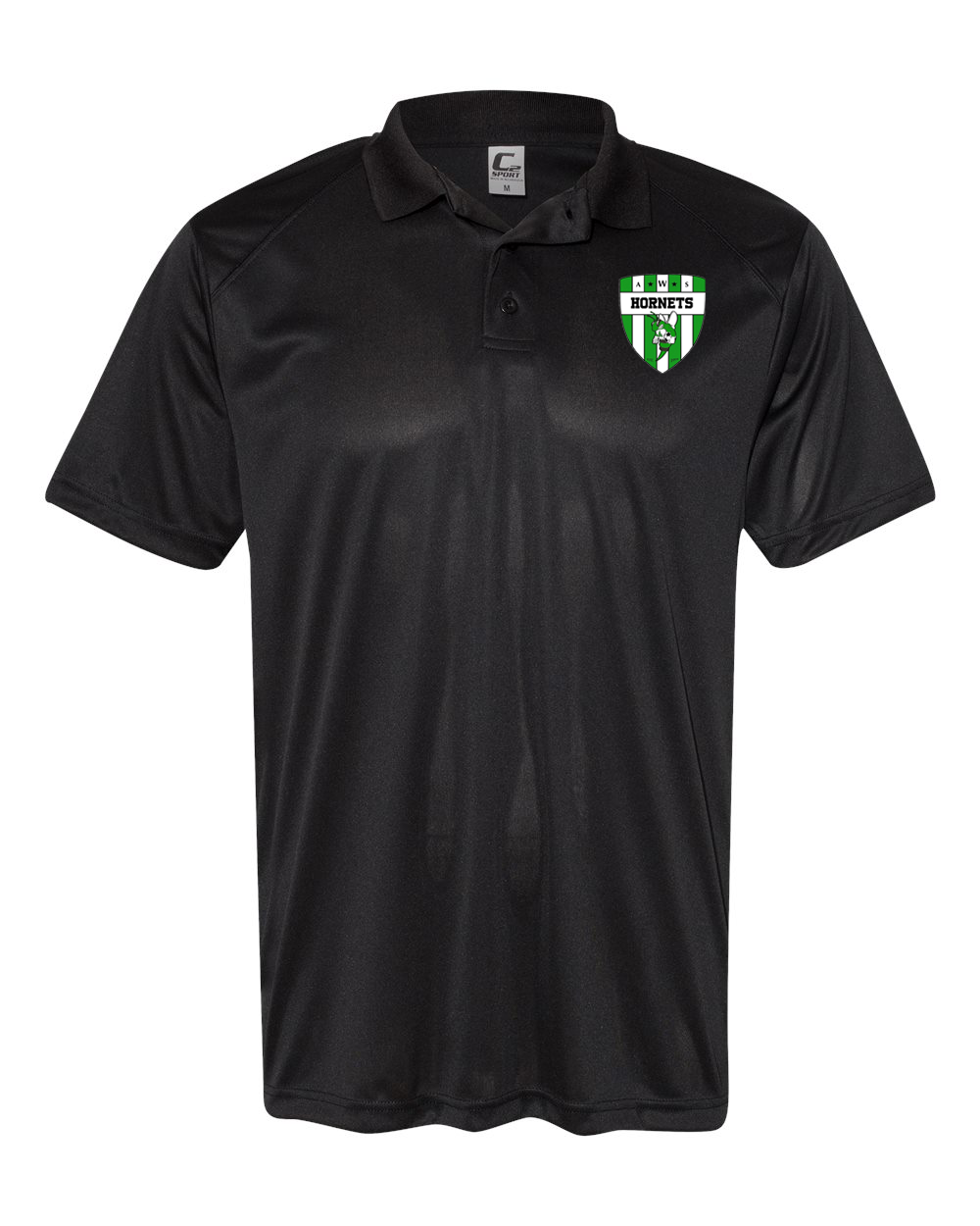 DRI FIT POLO SOCCER BADGE-AHSSOCCER