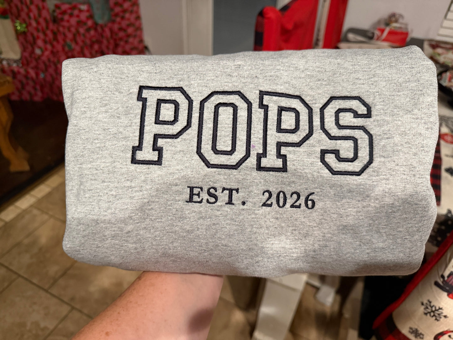 CUSTOM NAME EMBROIDERED SWEATSHIRT