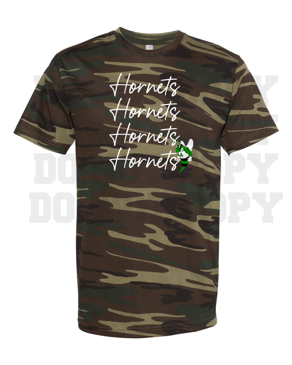 HORNETS HORNETS HORNETS CAMO TEE