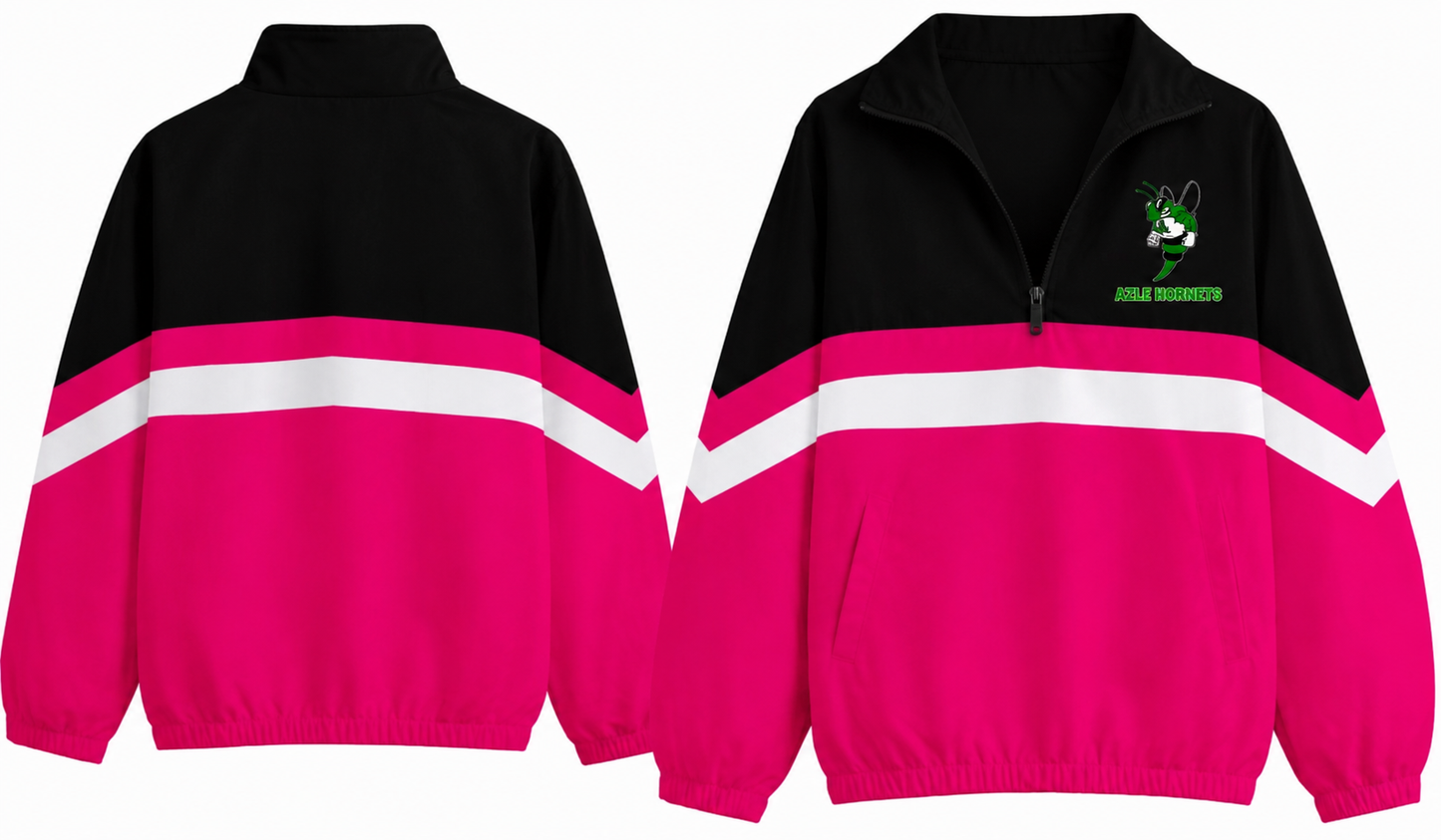 Azle Hornets Windbreaker Pink with Black Top-PROJECTGRAD2027