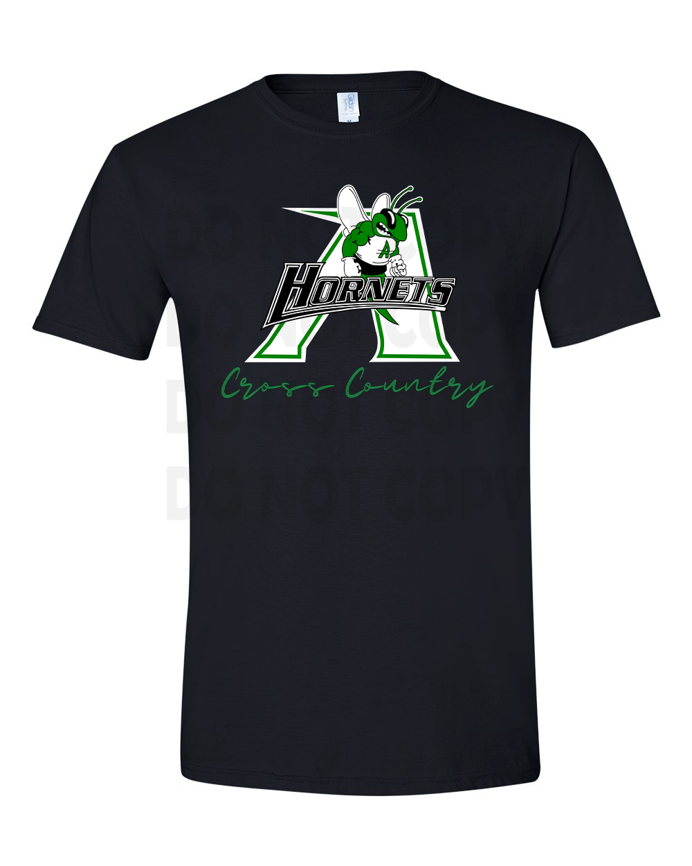 AZLE XC TEE-GILDAN BLACK-AHSXC