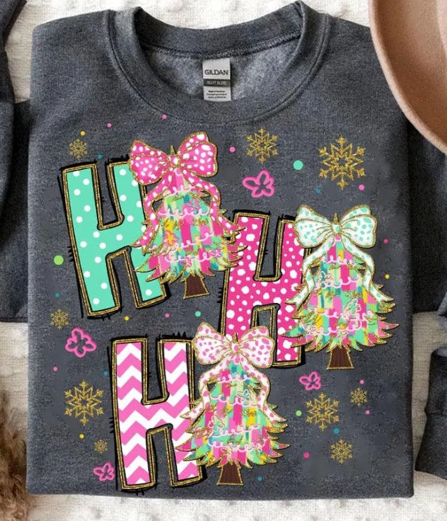 HO HO HO COLORFUL- TRANSFER ONLY