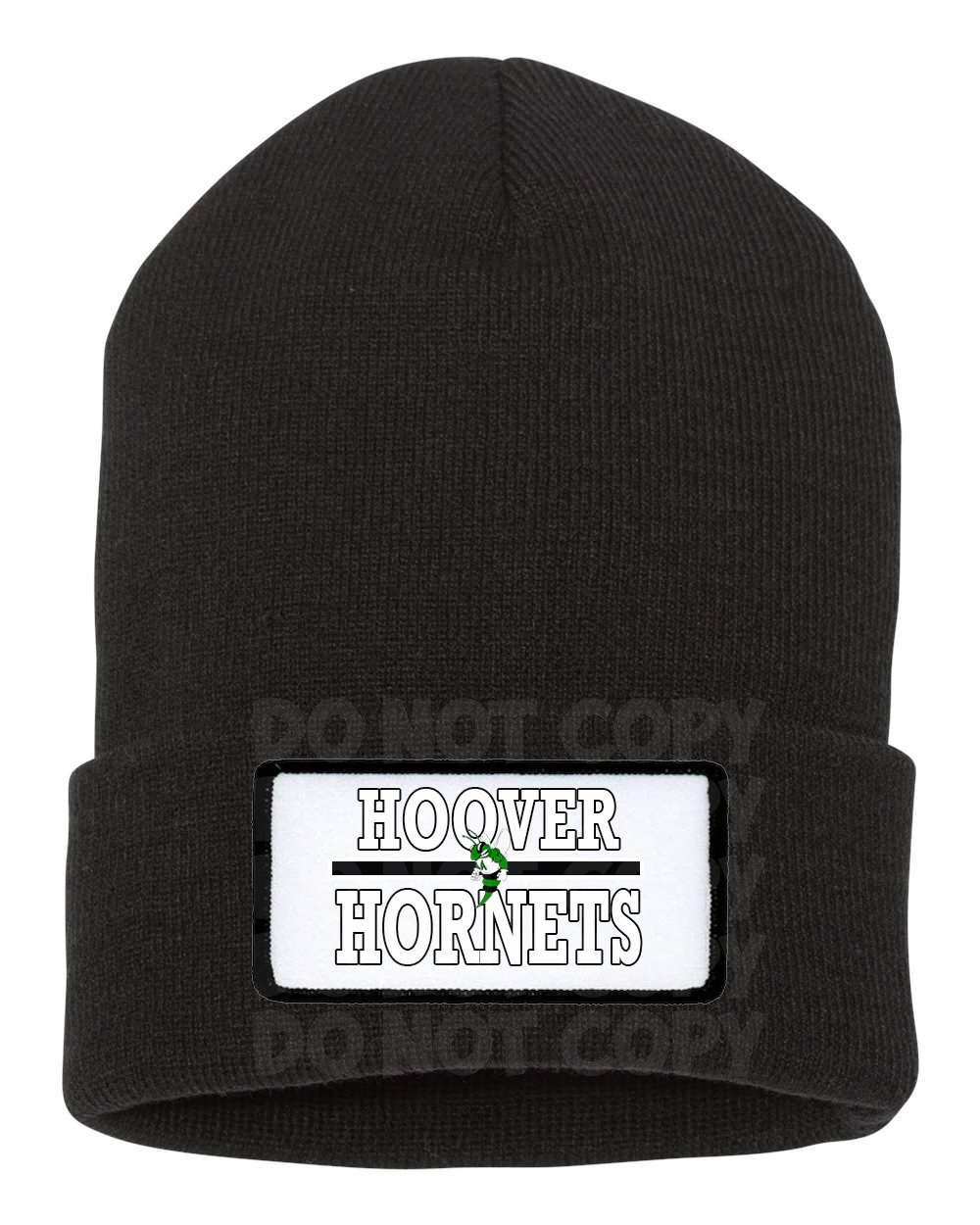 HOOVER HORNET LINES ON PATCH -BEANIE