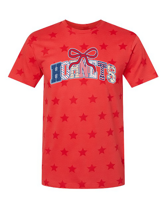 Hornets Bow Patriotic Arched-AHSPTO