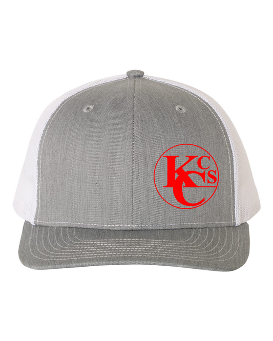 KC HEATHER GRAY AND WHITE HAT