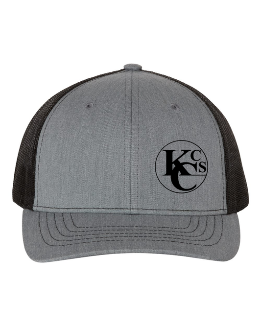 KC HEATHER GREY AND BLACK HAT