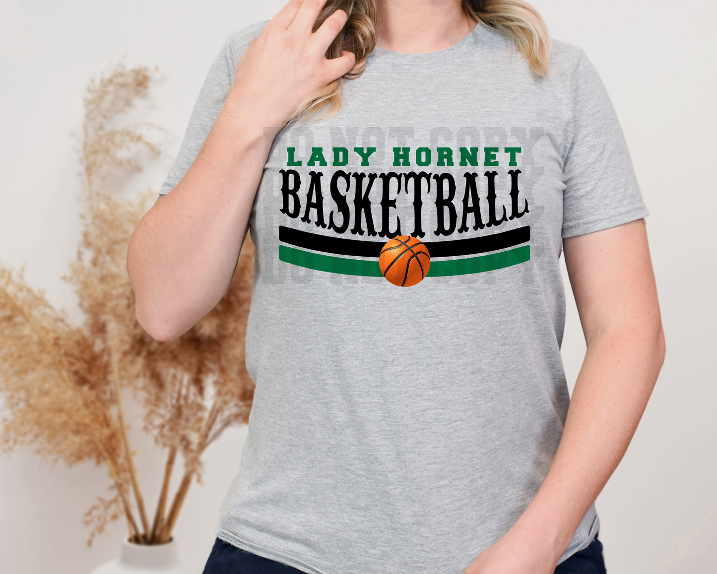 LADY HORNETS BASKETBALL GREEN AND BLACK SOTSTYLE -BB