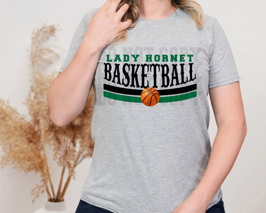 LADY HORNETS BASKETBALL GREEN AND BLACK SOTSTYLE -BB