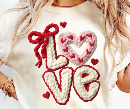 LOVE BLOCK WHITE YARN- TRANSFER ONLY