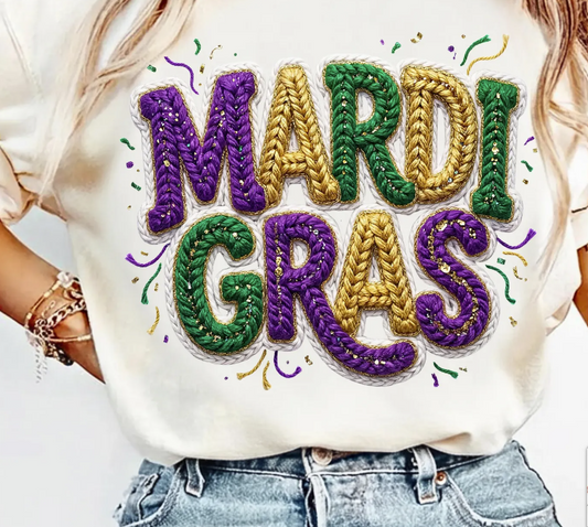 MARDI GRAS YARN- TRANSFER ONLY