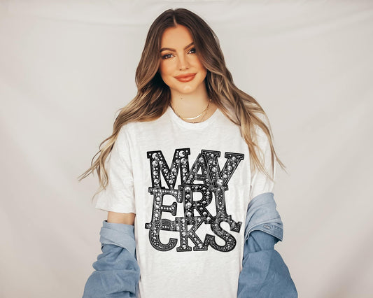 MAVERICKS RHINESTONE TEE