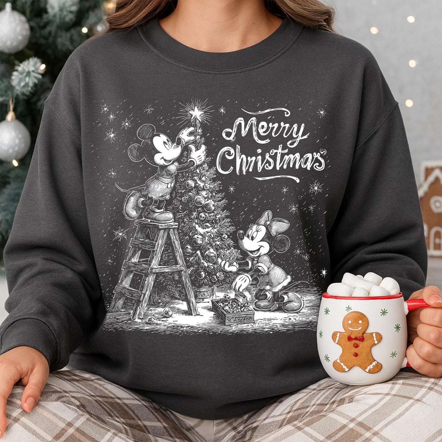 Halftone Christmas Image Tee