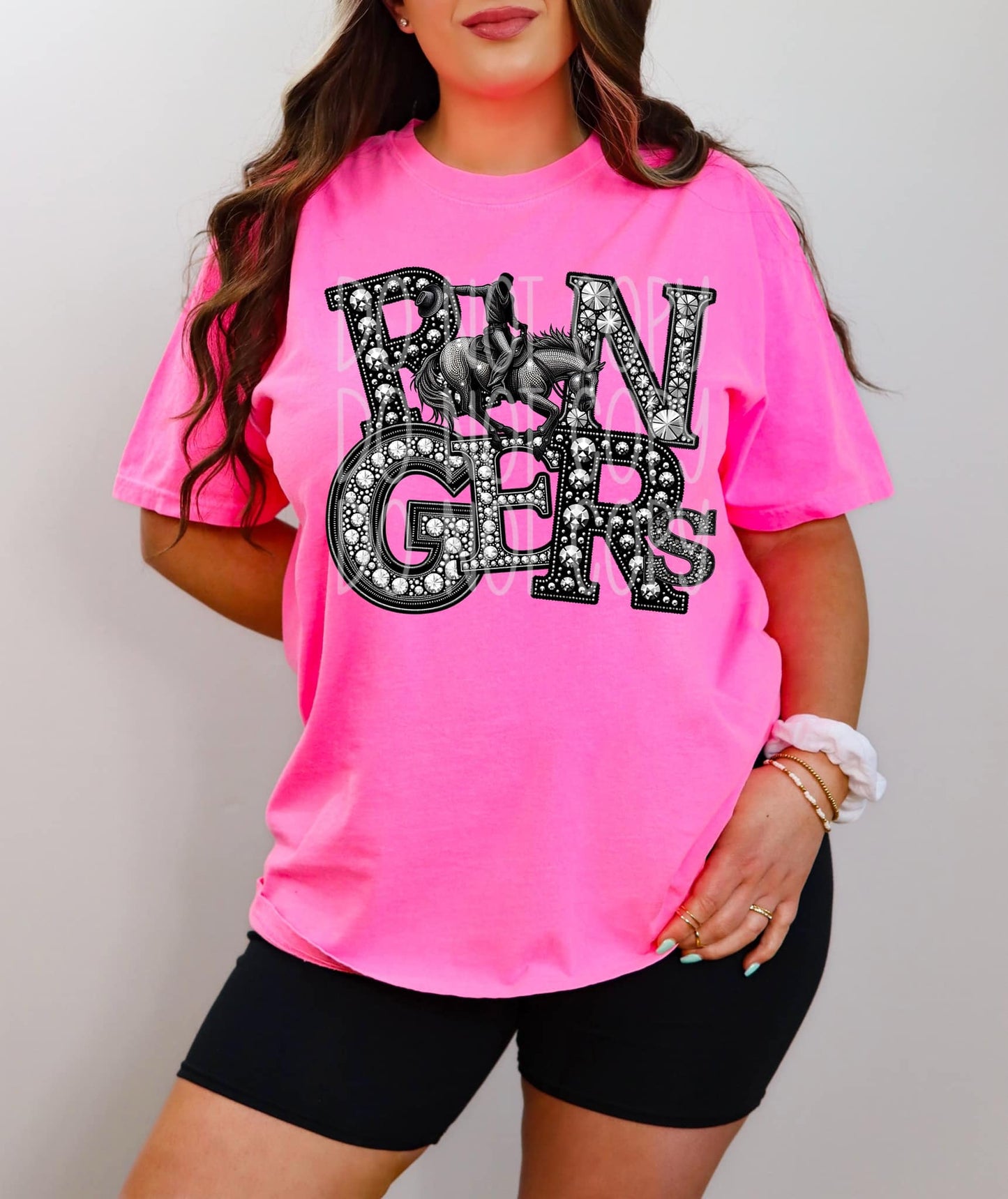 RANGERS RHINESTONE TEE