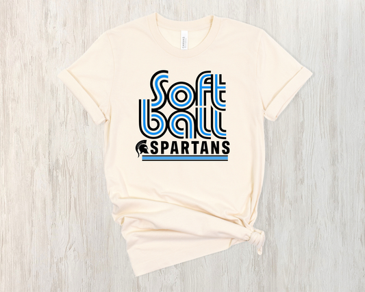 Retro Spartans Softball Tee-CENN
