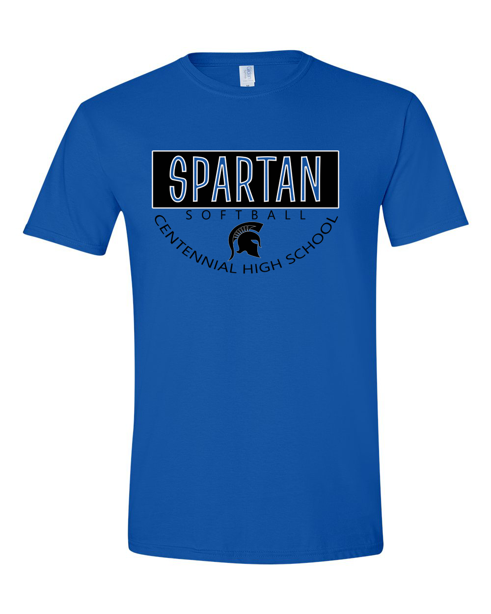 Spartan Softball Block Tee-CENN