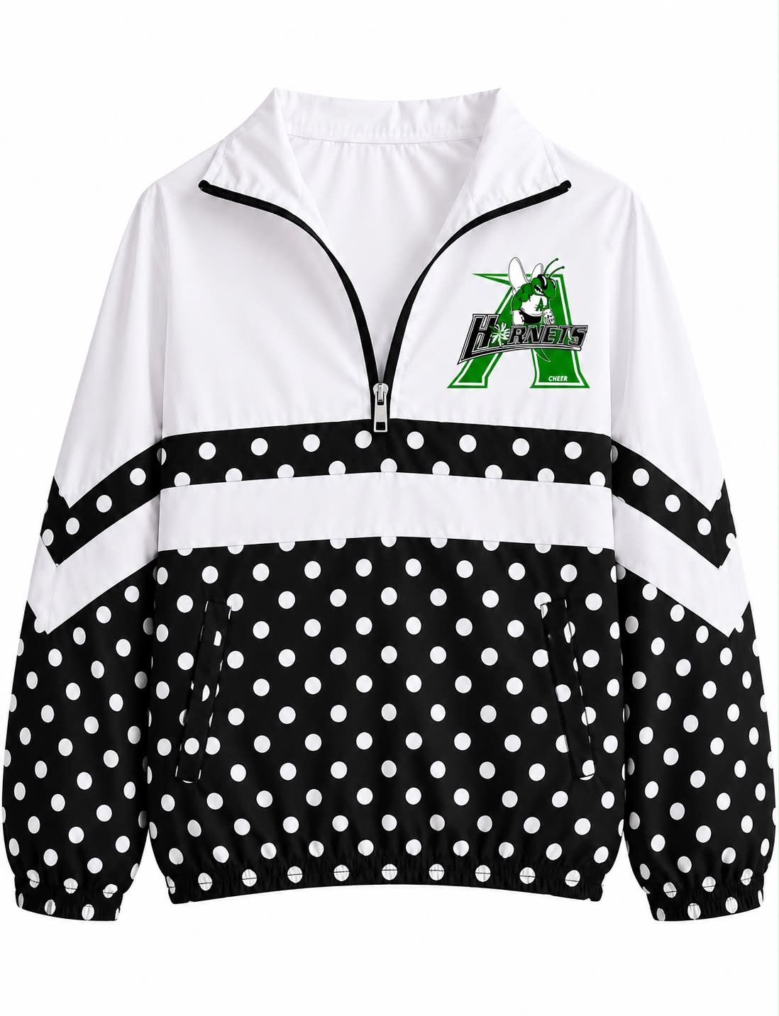 Azle Polka Dot Cheer Pullover-AHSCHEER