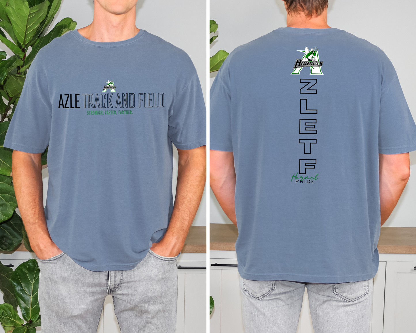 TRACK AND FIELD STRONGER FASTER FARTHER-COMFORT COLORS-AHSTRACK