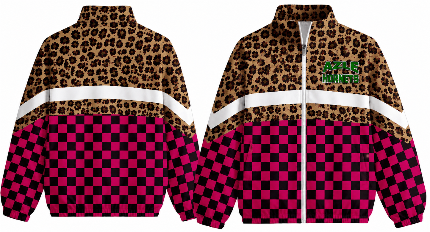 Azle Hornets FULL ZIP Windbreaker Leopard-PROJECTGRAD2027